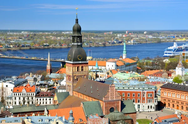 Celkový pohled na riga, Lotyšsko — Stock fotografie