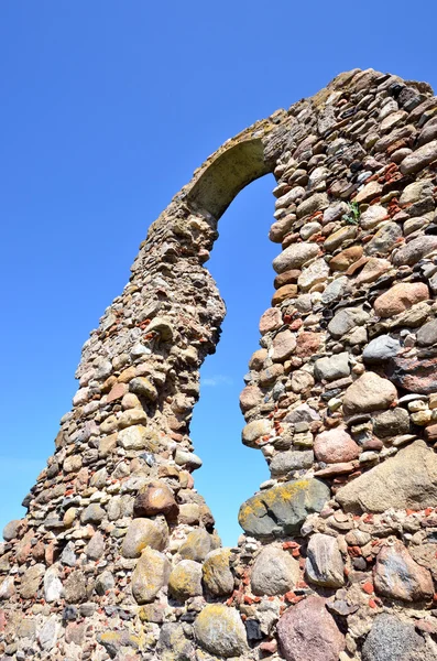 Window in an old castle wall — Stock Photo, Image