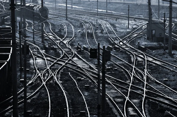 Railroad tracks — Stockfoto