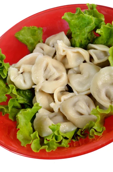 Dumplings en el plato — Foto de Stock