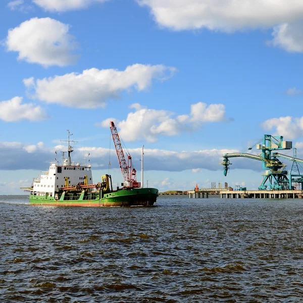 Cargo port. Ventspils terminal, Latvia — Stock Photo, Image