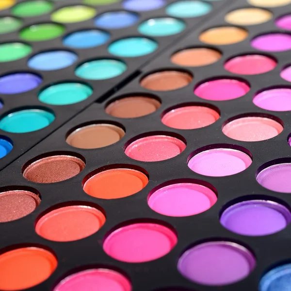 Eye shadows make-up palette close-up — Stock Photo, Image