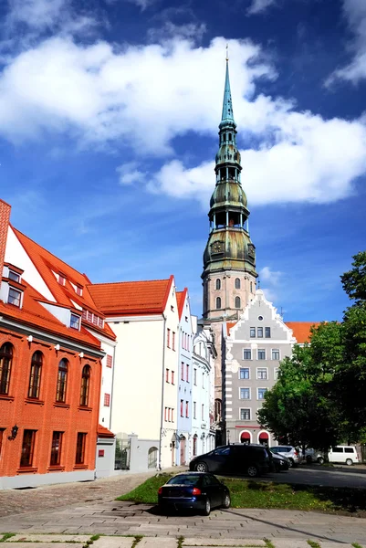 Старе місто в Ризі, Латвія — стокове фото