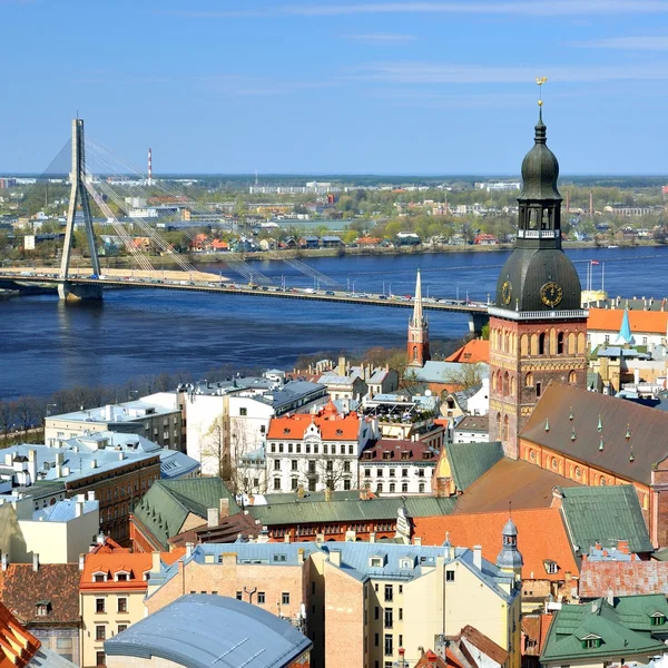 Celkový pohled na riga, Lotyšsko — Stock fotografie