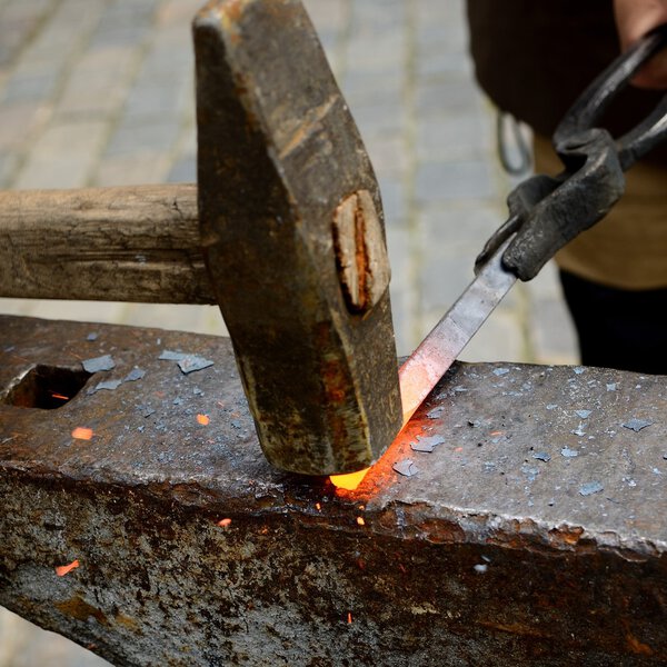 Blacksmith working process