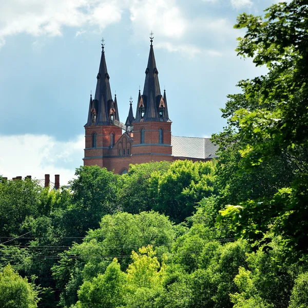 Kościół katolicki w rezekne, Łotwa — Zdjęcie stockowe