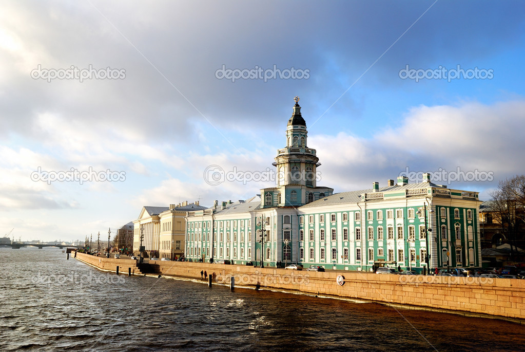 Panoramic view on old part of Saint Petersburg