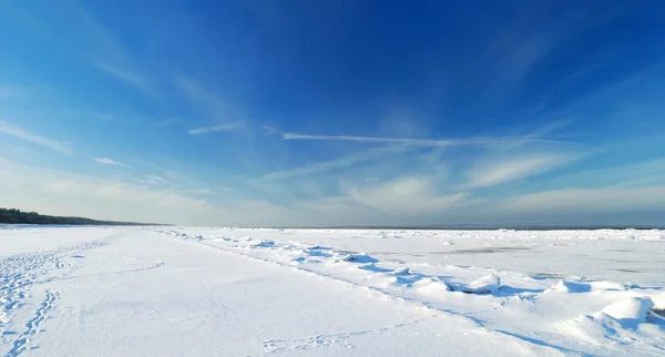 Ghiaccio deserto paesaggio invernale — Foto Stock