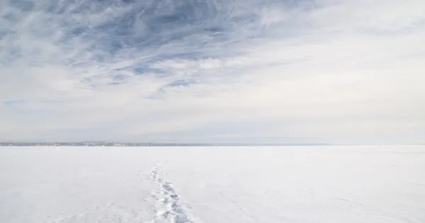 Ice öken vinterlandskap — Stockfoto