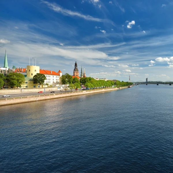 General view on Riga embarkment — Stock Photo, Image