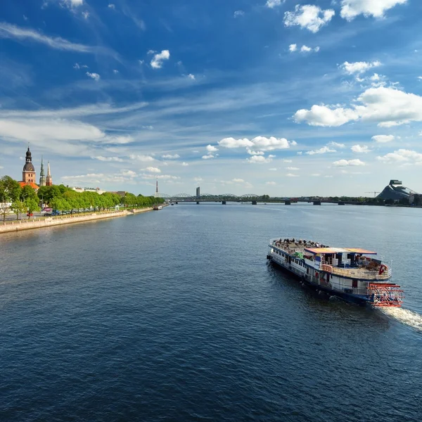 General view on Riga embarkment — Stock Photo, Image