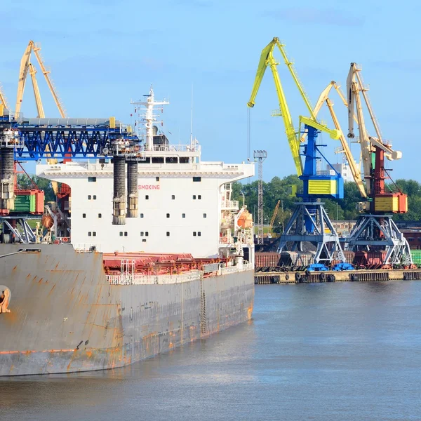 Kargo liman. terminal, Ventspils Letonya — Stok fotoğraf