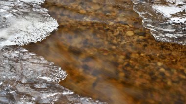 kar kristalleri yakın çekim