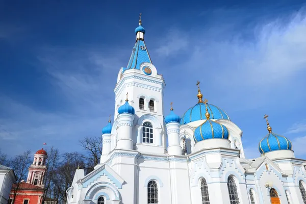 Белая православная церковь в Эльгаве — стоковое фото