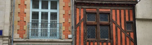 Εξωτερικά Του Παλιού Παραδοσιακού Κτιρίου Βόρεια Γαλλία Ευρώπη Κοντινό Πλάνο — Φωτογραφία Αρχείου