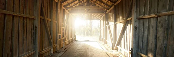 Een Oude Verlaten Rustieke Houten Schuur Close Landbouw Landbouwindustrie Traditionele — Stockfoto