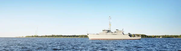 Military Coast Guard Patrol Ship Close Riga Bay Baltic Sea — Stock Photo, Image
