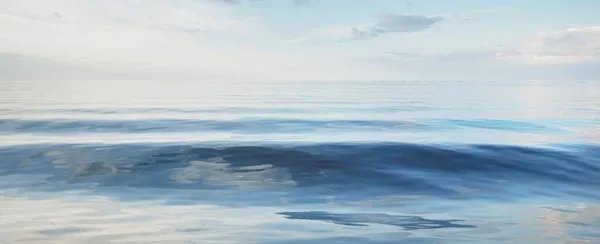 Tiszta Kék Cirrusokkal Kumuluszfelhőkkel Balti Tenger Felett Idilli Tengerpart Utazási — Stock Fotó