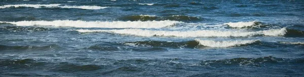 Fırtınadan Sonra Baltık Denizi Yüzeyi Dokusu Destansı Deniz Manzarası Kasırga — Stok fotoğraf