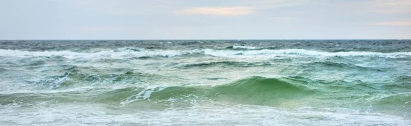 Písečné Pobřeží Poušť Ostrova Anholt Při Západu Slunce Vlny Šplouchání — Stock fotografie