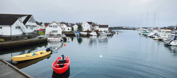 파노라마는 마리나의 전경이다 Stavanger Rogaland Norway 목적지 유람선 서비스 — 스톡 사진