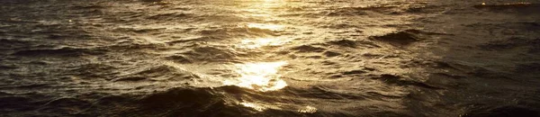 Sea Water Surface Texture Soft Sunlight Panoramic Image Graphic Resources — Stock Photo, Image
