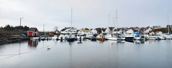 파노라마는 마리나의 전경이다 Stavanger Rogaland Norway 목적지 유람선 서비스 — 스톡 사진