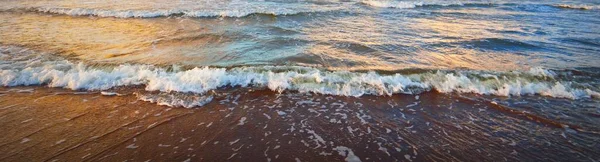 Mar Báltico Atardecer Textura Superficie Agua Ciclón Profundo Mal Tiempo —  Fotos de Stock