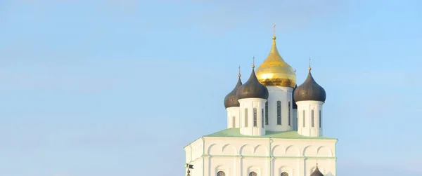 Catedral Trindade Pskov Kremlin Rússia Destinos Viagem Cultura Russa Religião — Fotografia de Stock