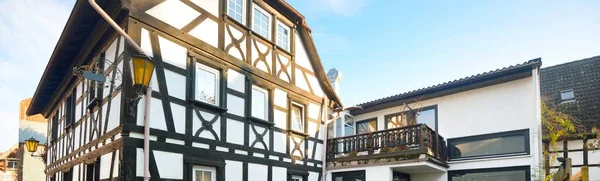Традиционный Деревянный Дом Мбаппе Германия Архитектура Туристические Направления Развитие Недвижимости — стоковое фото
