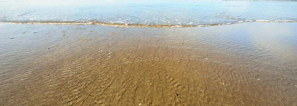 水面の質感 波と水しぶき フランスのブルターニュ 自然生態学 テクスチャ パノラマ画像 — ストック写真