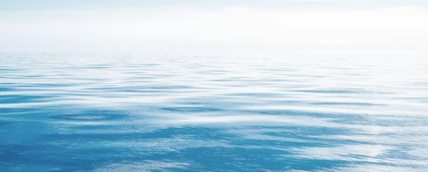 全景海景 水晶清澈的海水表面纹理 梦幻般的风景自然 生态主题 冥想概念 — 图库照片