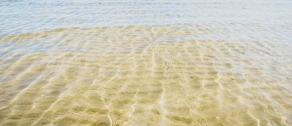 Marina Panorâmica Areia Textura Superfície Água Mar Paisagem Sonho Natureza — Fotografia de Stock