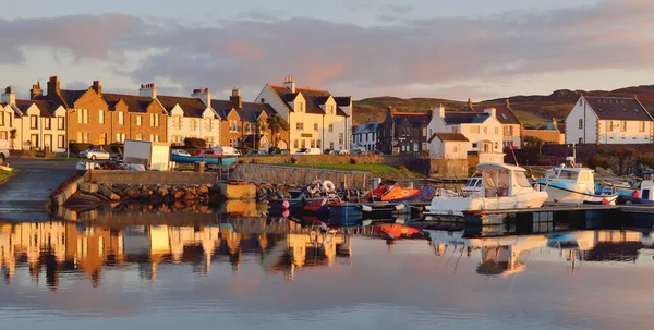 Egy Kisváros Port Ellen Sziklás Partja Islay Sziget Belső Hebridák — Stock Fotó