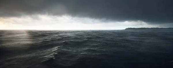 Blick Auf Die Ostsee Vom Sandstrand Sanddünen Während Des Sturms — Stockfoto