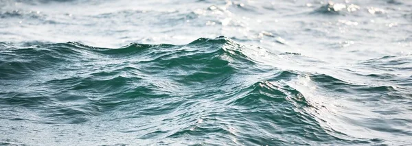 High Angle View Mediterranean Sea Waves Splashes Water Surface Texture — Stock Photo, Image