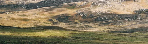 Panoramautsikt Över Dalar Kullar Och Klippiga Stränder Isle Islay Inre — Stockfoto