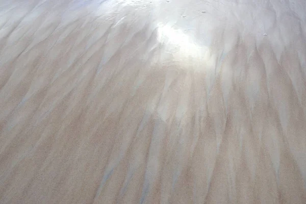 Панорамне Море Текстура Поверхні Піску Вітру Морської Води Природа Навколишнє — стокове фото
