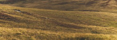 Rocky göl kıyısı, vadi. Doğal dokular. Jura Adası, Inner Hebrides, İskoçya, İngiltere. Atmosferik manzara