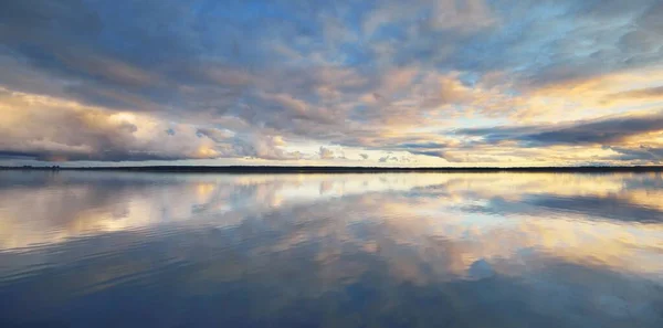 Golfe Finlande Coucher Soleil Péninsule Hanko Ciel Dramatique Avec Des — Photo