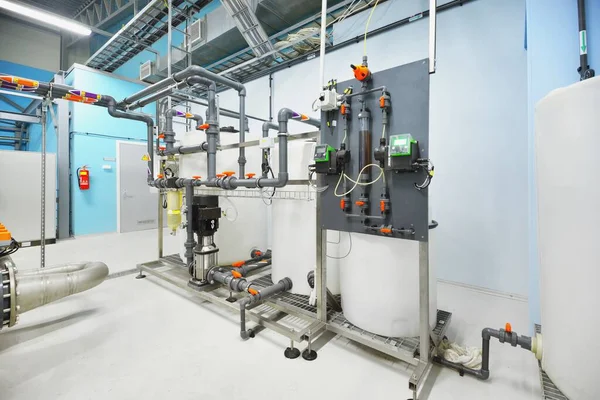 Water Quality Control Unit Reverse Osmosis Water Treatment City Station — Stock Photo, Image