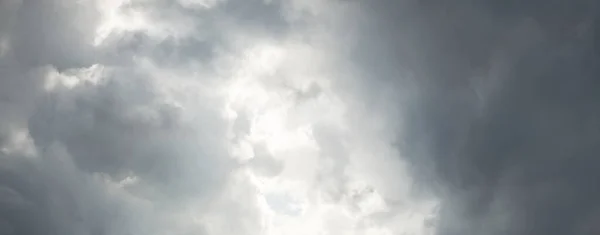 Ornamental Clouds Dramatic Sky Epic Storm Cloudscape Soft Sunlight Panoramic — Stock Photo, Image