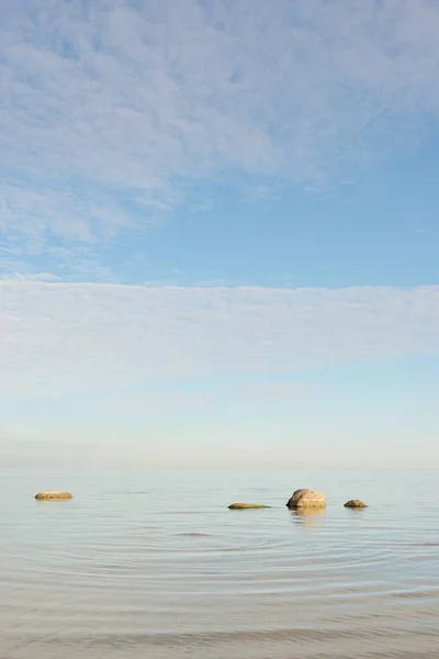 Baltic Sea Shore Sunny Day Clear Sky Idyllic Seascape Nature — Photo