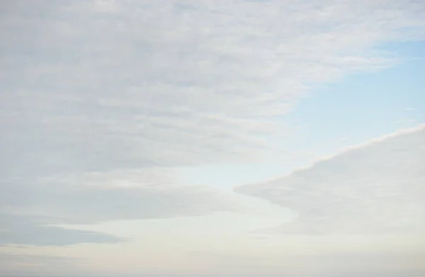 Чистое Голубое Небо После Шторма Мягкий Солнечный Свет Панорамное Изображение — стоковое фото