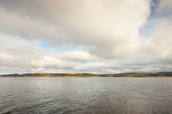 Dramatisk Himmel Ovanför Rothesays Klippiga Stränder Kullar Och Dalar Skottland — Stockfoto