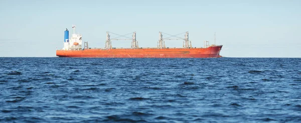 Gran Granelero Rojo 179 Metros Longitud Navegando Mar Báltico Abierto — Foto de Stock