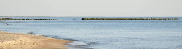 Піщані Береги Пляжі Піщані Дюни Балтійського Моря Під Час Заходу — стокове фото