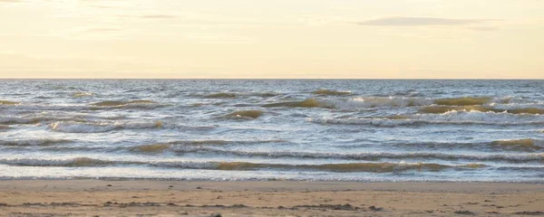 Baltic Sea Shore Sunset Beach Sand Dunes Recreation Area Soft — стокове фото