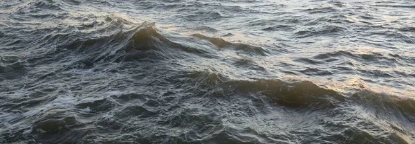 海の水面の質感 太陽の光だ パノラマ画像 グラフィックリソース 自然環境の概念 — ストック写真