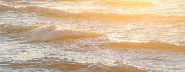 Struktura Povrchu Mořské Vody Měkké Sluneční Světlo Panoramatický Obraz Grafické — Stock fotografie